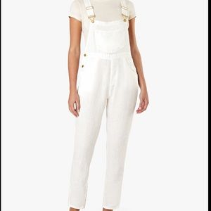 White Linen Overalls 